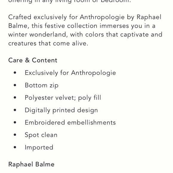 Raphael Balme Christmas Pillow - Picture 8 of 15